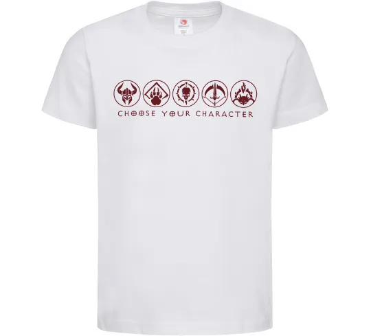 Дитяча футболка Diablo Choose your character Білий фото