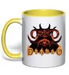 Чашка з кольоровою ручкою Diablo Лимонний Чашка з кольоровою ручкою Diablo Лимонний фото