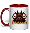 Чашка з кольоровою ручкою Diablo Червоний Чашка з кольоровою ручкою Diablo Червоний фото