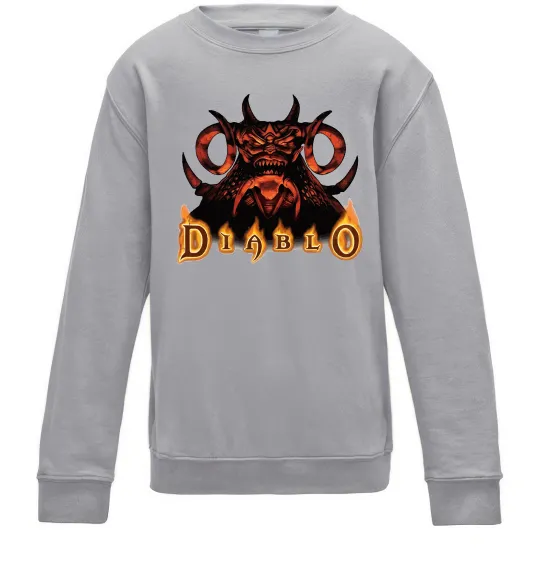 Дитячий світшот Diablo Сірий меланж фото