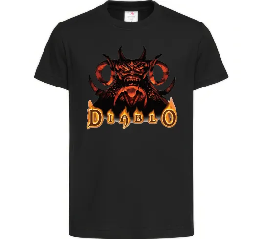 Дитяча футболка Diablo Чорний фото