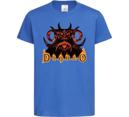 Дитяча футболка Diablo Яскраво-синій фото