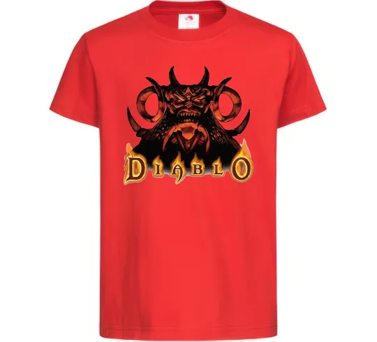 Дитяча футболка Diablo Червоний фото
