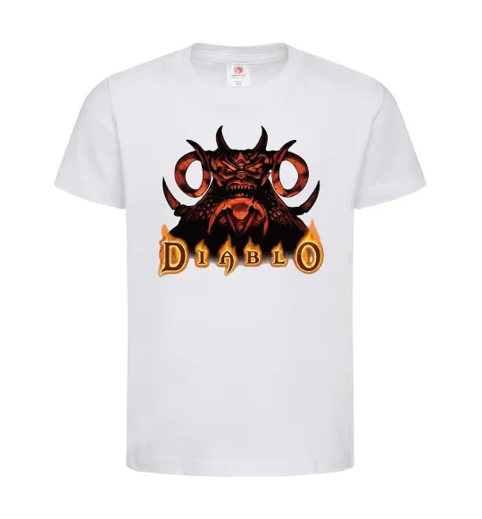 Детская футболка Diablo Белый фото