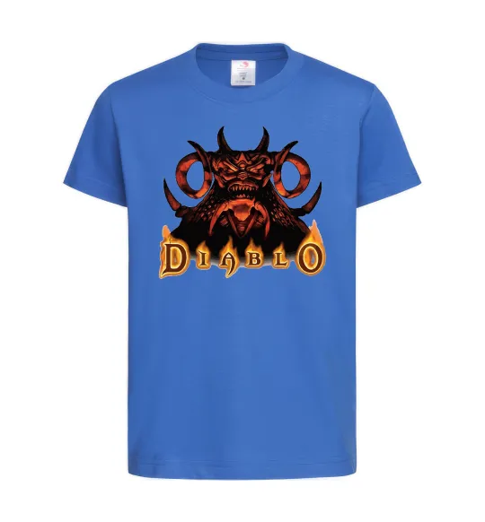 Детская футболка Diablo Ярко-синий фото