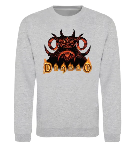 Світшот Diablo Сірий меланж фото