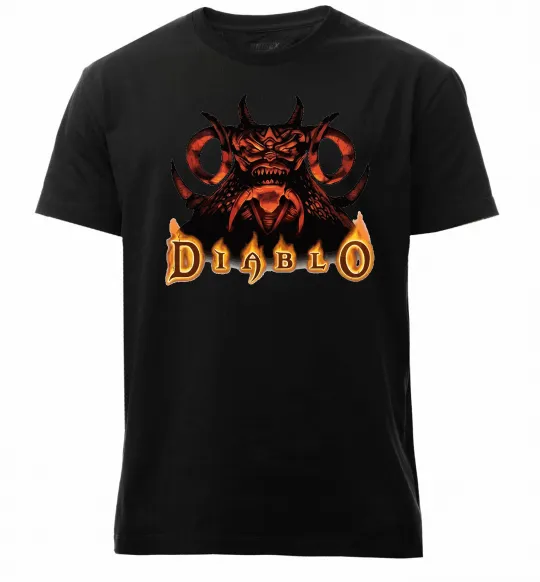 Мужская премиум футболка Diablo Черный фото