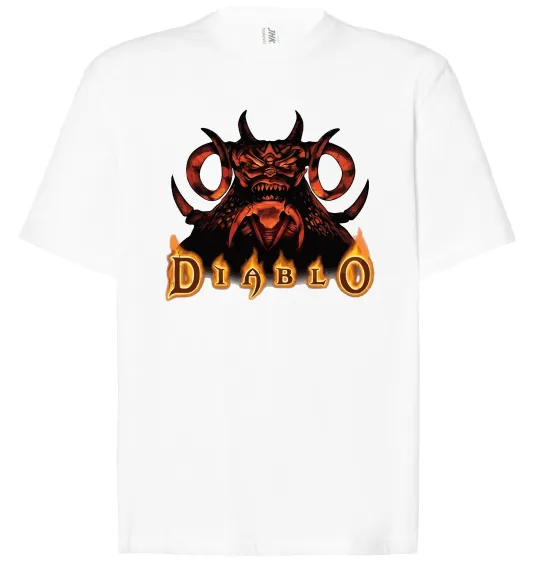 Футболка Оверсайз Diablo Білий фото