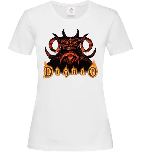 Женская футболка Diablo Белый фото