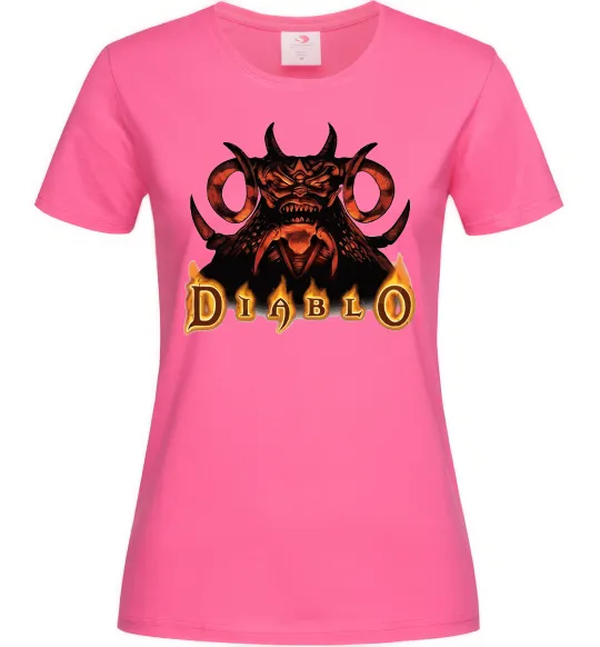 Женская футболка Diablo Ярко-розовый фото