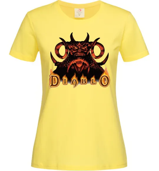 Женская футболка Diablo Лимонный фото