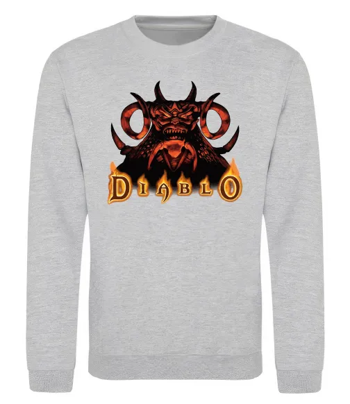 Свитшот Diablo Серый меланж фото