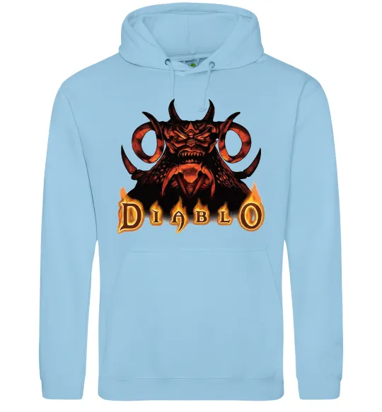 Чоловіча толстовка (худі) Diablo Блакитний фото