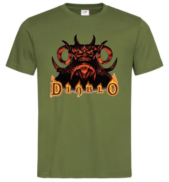 Мужская футболка Diablo Оливковый фото