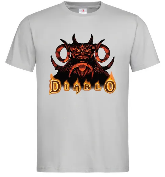 Мужская футболка Diablo Серый фото