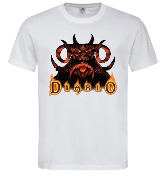 Мужская футболка Diablo Белый фото