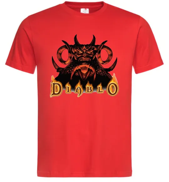 Мужская футболка Diablo Красный фото