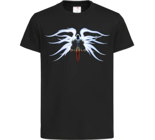 Дитяча футболка Diablo 3 poster Чорний фото