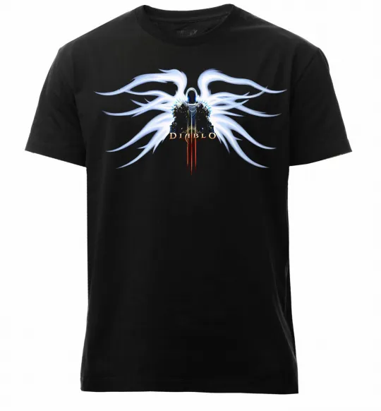 Чоловіча преміум футболка Diablo 3 poster Чорний фото