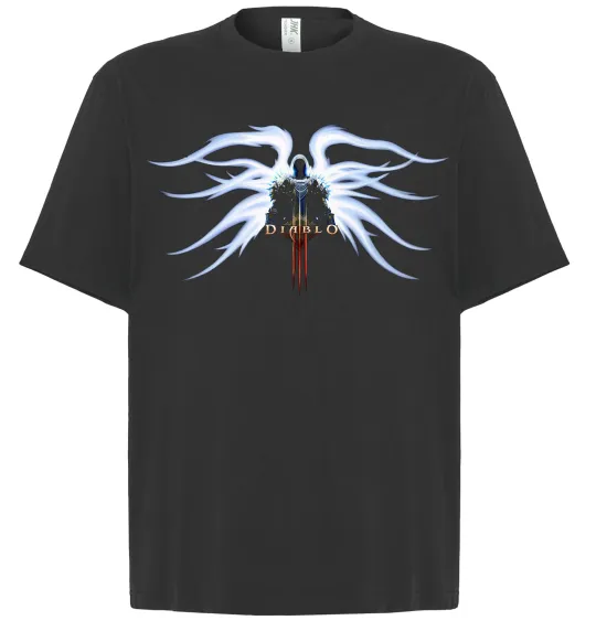 Футболка Оверсайз Diablo 3 poster Чорний фото