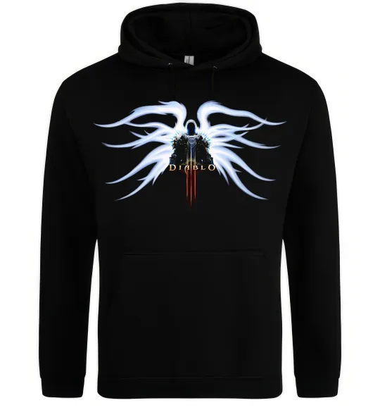 Мужская толстовка (худи) Diablo 3 poster Черный фото
