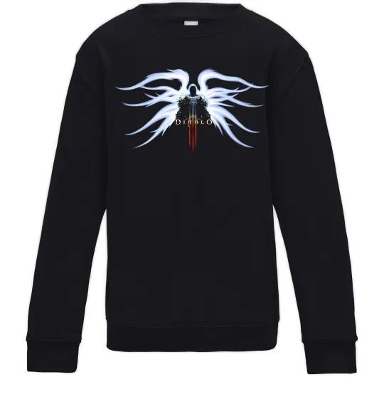 Дитячий світшот Diablo 3 poster Чорний фото