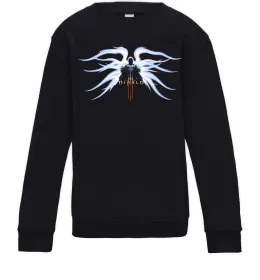 Дитячий світшот Diablo 3 poster Чорний фото