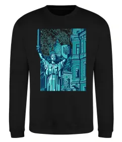 Світшот Батьківщина-Мати та карта Чорний фото