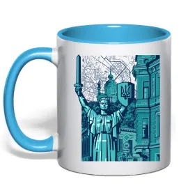 Чашка з кольоровою ручкою Чашка з кольоровою ручкою