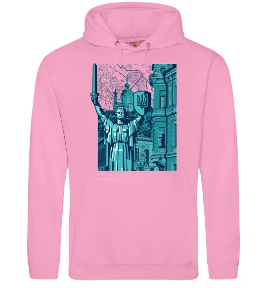 Жіноча толстовка (худі) Батьківщина-Мати та карта Рожевий фото