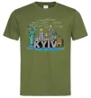Мужская футболка Kyiv Архітектурні пам’ятки Оливковый фото