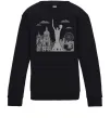 Детский Свитшот Київ контури Черный фото