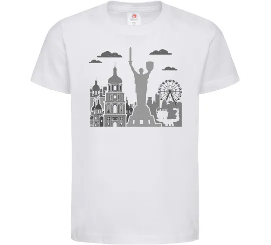 Детская футболка Київ контури Белый фото