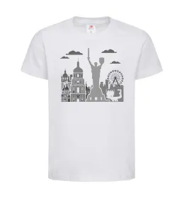 Детская футболка Київ контури Белый фото