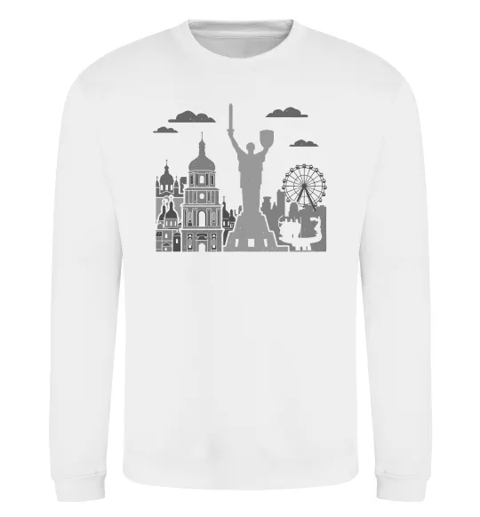 Свитшот Київ контури Белый фото