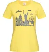 Женская футболка Київ контури Лимонный фото