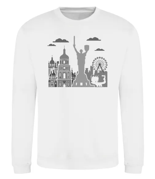 Свитшот Київ контури Белый фото