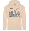 Мужская толстовка (худи) Київ контури Песочный фото