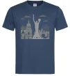 Мужская футболка Київ контури Темно-синий фото