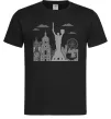 Мужская футболка Київ контури Черный фото