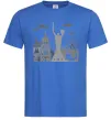 Мужская футболка Київ контури Ярко-синий фото