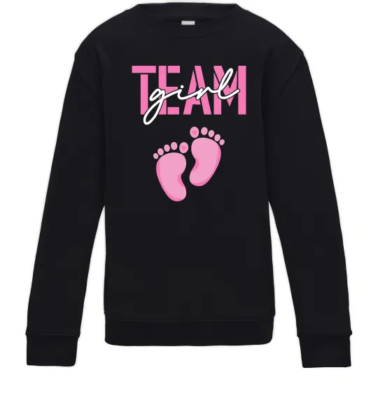 Детский Свитшот Team girl Черный фото