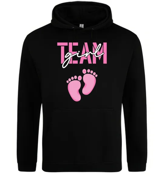 Женская толстовка (худи) Team girl Черный фото