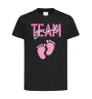 Детская футболка Team girl Черный фото