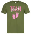 Мужская футболка Team girl Оливковый фото