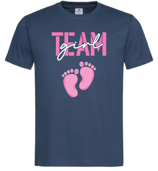 Мужская футболка Team girl Темно-синий фото