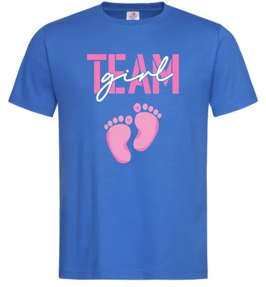 Мужская футболка Team girl Ярко-синий фото