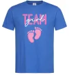 Мужская футболка Team girl Ярко-синий фото