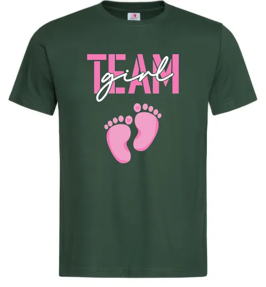 Мужская футболка Team girl Темно-зеленый фото