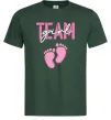 Мужская футболка Team girl Темно-зеленый фото